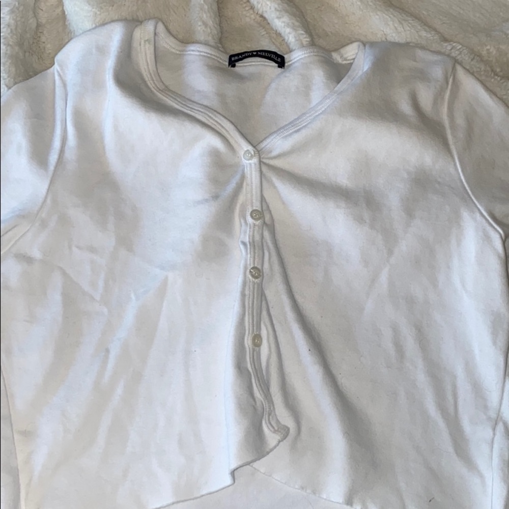 Botton down white Brandy tee brand new